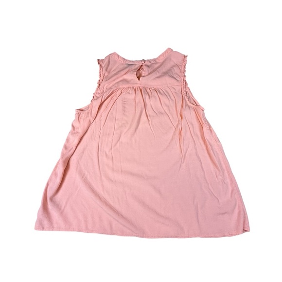 Torrid Womens Size 1 Tank Top Pink Sleeveless With Keyhole - Picture 4 of 4